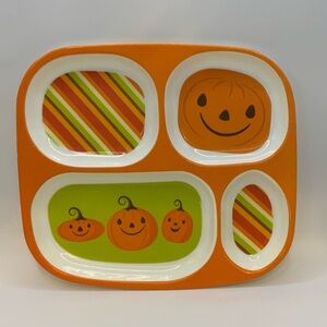 Kids Melamine Divided Plate Set of 3 Fall, Construction, Thanksgiving